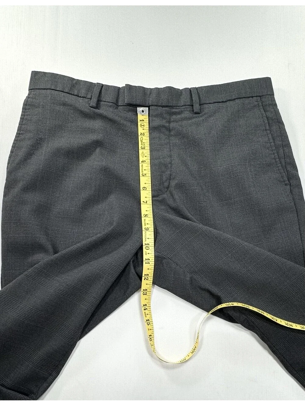 Banana Republic Flat Front Slim Dress Pants Gray Mens 34/32